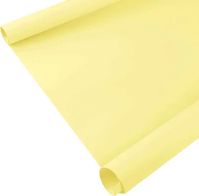 Geschenkpapier unifarben matt 1 Rolle Dekopapier Verpackungspapier Geschenkverpackung hellgelb