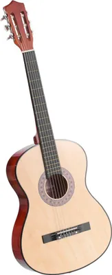 Produktbild von Classical Guitar, 960 mm, Wood Classical Guitar Starter Kit for Beginners, with Nylon Strings, Gig Bag, Strap, Tuner, Extra Strings, Picks, Capo, Basswood, for Teenagers Adults Students, Natural