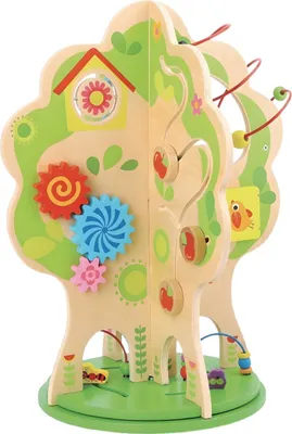 Produktbild von Zayno® Motorikspielzeug "Wunderbaum" | Kinderspielzeug, Montessori, ab 24 Monaten geeignet, drehbar, Holz, vielfältige Spielmöglichkeiten