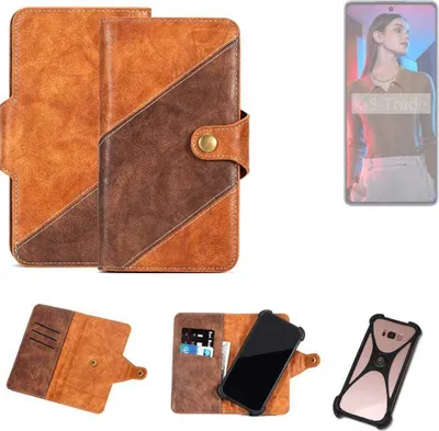 Produktbild von K-S-Trade Handyhülle Schutzhülle Bookstyle Case Wallet-Case kompatibel mit Tecno Camon 20 Pro 5G Cover Klapphülle Kantenschutz Smartphone