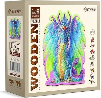 Produktbild von Holzpuzzle Tier Prächtiger Drache 150 Teile