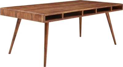 Produktbild von Esszimmertisch WL5.586 Sheesham 200x77x100 cm Massivholz Tisch, Designer Küchentisch Holz, Massivher Holztisch Rustikal, Speisetisch Massives Echt-Holz Modern