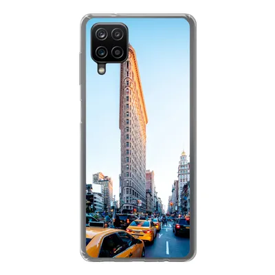 Produktbild von MuchoWow® Handyhülle Schutzhülle Hülle für Samsung Galaxy A12 Starker Verkehr rund um das Flatiron Building Silikon Softcase Handy Hülle - Bild