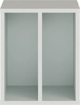 Produktbild von Forte ALICE SPRINGS Schrankeinsatz 30, modern-minimalistisch, 2 Fächer, Organisation, Holzwerkstoff, Secret Grey, 30 cm breit x 36,9 cm hoch x 34,8 cm tief