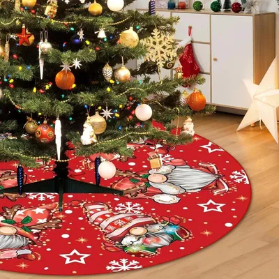 Produktbild von Weihnachtsbaum Decke 122 cm Große Weihnachtsbaum Rock Weihnachtsbaumdecke Christbaumschmuck