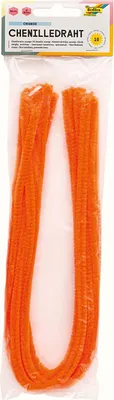 Produktbild von folia Chenilledraht (Pfeifenputzer) orange 10 Stück