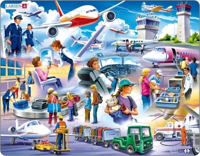 Obrázek produktu pro LARSEN Puzzle Letiště 42 dílků