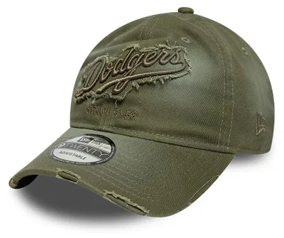 Produktbild von New Era MLB 9TWENTY Wash Distressed Denim Cap Los Angeles Dodgers olive