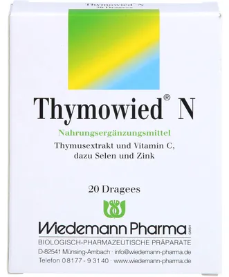 Produktbild von Thymowied N Dragees Thymusextrakt und Vitamin C, Selen und Zink, 20 St. Tabletten