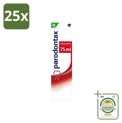 Productafbeelding van 25 x Parodontax Original tandpasta - 75 ml - Voorraadverpakking - 25 stuks