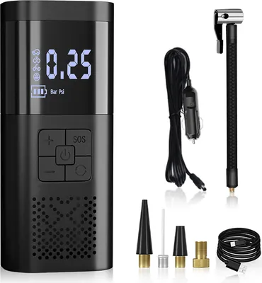 Zdjęcie produktu dla Elektryczna pompka powietrza z akumulatorem 6000 mAh Samochodowa bezprzewodowa sprężarka powietrza 150 PSI z cyfrowym wyświetlaczem LCD Mini pompka do opon z oświetleniem LED do rowerów, motocykli, piłek samochodowych i nadmuchiwanych poduszek