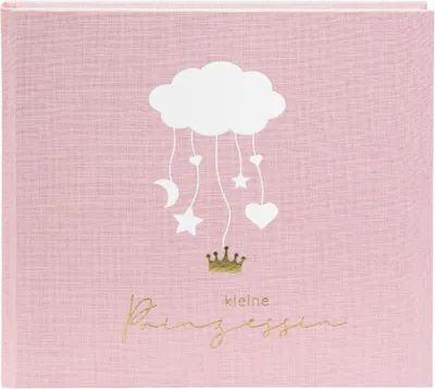 Produktbild von Babytagebuch Wolkenpoesie, rosa, 100 illustrierte Seiten, 24,5 × 22,5 cm, Leineneinband