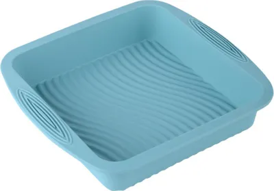 Produktbild von Quadratische Silikon-Kuchenform, Silikon-Kuchenform, Silikon-Backform, Antihaft-Toastform, Wiederverwendbare Backform für die Küche (Blau)