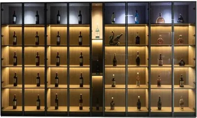 Image de Armoire de rangement pour le vin Bar à vin Casier à bouteilles Meuble à vin