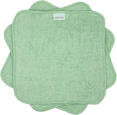 Zdjęcie produktu dla Ręczniczek do pielęgnacji niemowląt wykonany z bambusowej bawełny, o wymiarach 20x20 cm, wielokrotnego użytku