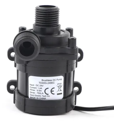 Produktbild von 24 V Gleichstrom, 750 l/h, extrem leise, bürstenlose Mini-Wasserpumpe