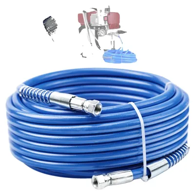 Image de Tuyau de pulvérisation sans air, fibre TPU résistante, pression maximale 228 bars, bleu