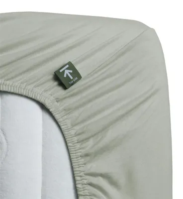 Produktbild von Beddinghouse Jersey Topperspannbettlaken bis 10cm Matratzenhöhe  Farbe Grey Green Größe 180x200/220
