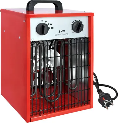Productafbeelding van Professionele 3 kW elektrische ventilatorkachel met thermostaat en oververhittingsbeveiliging