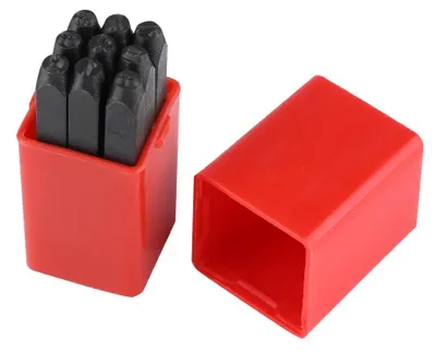 Stahlstempel-Set 3 mm Zahlen mit Box