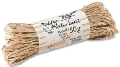Produktbild von Naturbast Bündel 50g natur Packung mit 10 Stück