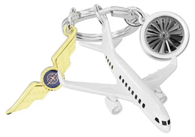 Image de METALMORPHOSE – Porte-clés pilote d'avion – Porte-clés aviation –