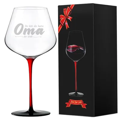 Weinglas mit Gravur "Beste Oma" 460 ml Geschenk für Großmutter