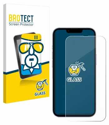 Produktbild von BROTECT Schutzglas für Apple iPhone 13 Pro Displayschutz 9H Glas klar transparent