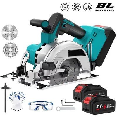 Image de Scie circulaire sans fil - Sans balais 125 mm (12,7 cm) - 10 800 tr/min - Pour le bois - Système de batterie 18 V - Avec 2 batteries