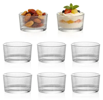 Immagine prodotto di Set di 8 bicchieri trasparenti per dessert, capacità 200 ml