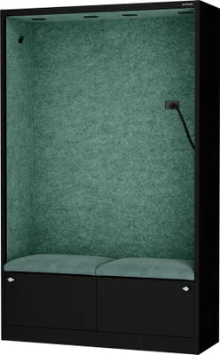 Obrázek produktu pro JAN NOWAK Akustická kabina Telefonní kabina Zasedací kabina SALLY MentalBox Green Lagoon 115 cm
