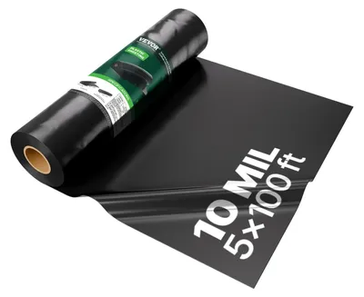 Produktbild von VEVOR PE Baufolie, 1,52 x 30,48 m Abdeckfolie, Garten-Polyethylenfolienrolle, Me