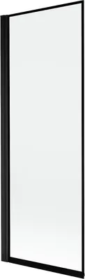 Produktbild von Mexen Mist Badewannenabtrennung 1-flügelig links 70 x 150 cm, schwarzer Rahmen, schwarz - 8A9-070-001-70-70-L