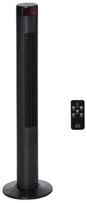 Immagine prodotto di Ventilatore a torre Zimilo da 45 W con telecomando, display a LED, timer da 12 ore, 4 modalità, 3 velocità, oscillazione a 70°, Ø 31,5 x 117 cm, per casa e ufficio