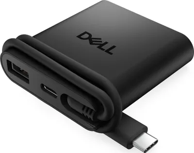Produktbild von DELL DA225, Kabelgebunden, USB 3.2 Gen 1 (3.1 Gen 1) Type-C, 2.0b, Schwarz, 1,25 Gbit/s, 4K Ultra HD