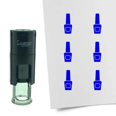 Immagine prodotto di Smalto per unghie CombiCraft Stamp rotondo 10 mm - inchiostro blu