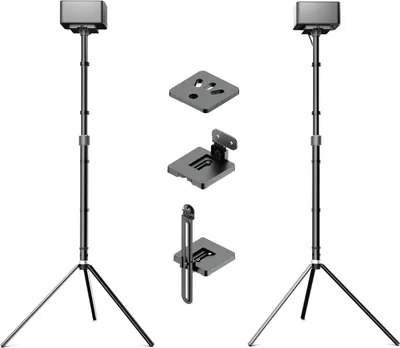 Produktbild von ULTIMEA Höhenverstellbarer Schwarzer Lautsprecherständer, von 62 cm bis 93 cm für Surround-Lautsprecher, Tragkraft von bis zu 3 kg
