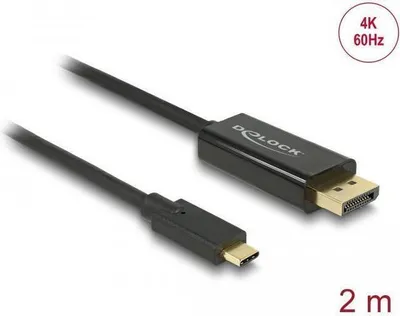 Productafbeelding van Delock 85291 USB Kabel Delock C -> HDMI-A 4K 60Hz St/St 2.00m sw