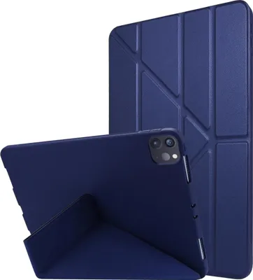 Produktbild von Mobigear Origami Schutzhülle für iPad Pro 11 Zoll (2020) – Klapphülle – Blau