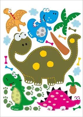 Produktbild von AG Design Wandstickers Dino, 65 x 85 cm
