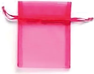 Produktbild von Glorex Organzasäckchen rot, 8 x 10 cm, 6 Stück