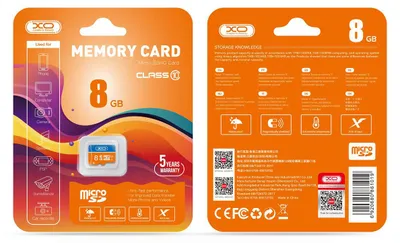 Image de Carte mémoire XO 8GB microSDHC cl. 10