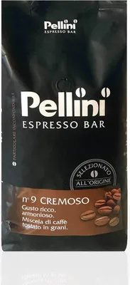 A bag of Pellini Espresso Bar coffee beans.
