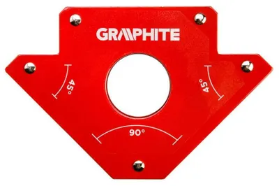 Image de GRAPHITE Biseau magnétique de soudage 102 x 155 x 17 mm, capacité de charge 22,7 kg