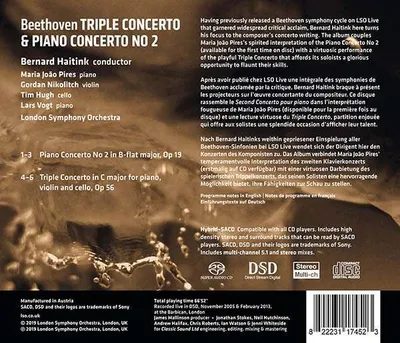 Immagine prodotto di Concerto per pianoforte e orchestra 2/Triplo Concerto