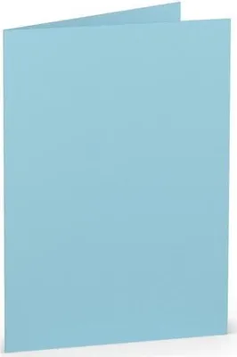 Produktbild von Doppelkarte A6 hoch Aqua