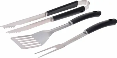 Obrázek produktu pro BBQ náčiní kovové s černou rukojetí