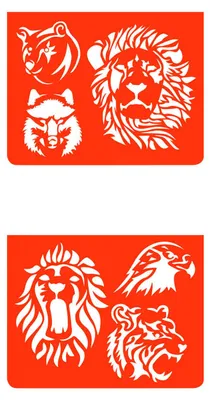 Immagine prodotto di Set di stencil Animali selvatici, Djeco