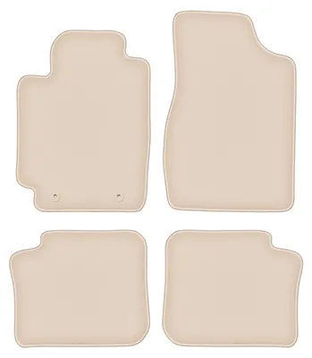 Produktbild von DURBAN Beige Velours-Fußmatten-Set für Toyota Camry VI Limousine (2001-2006)