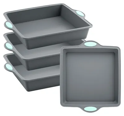 Imagen del producto de Molde rectangular, de silicona, 20 cm, con revestimiento antiadherente, ideal para brownies